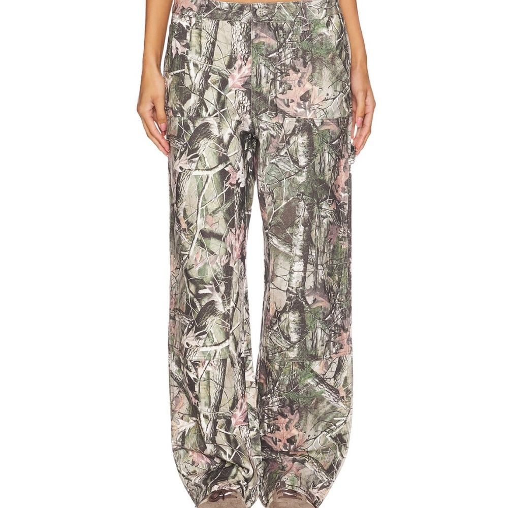 Danielle Guizio Camouflage Wide Leg Pants